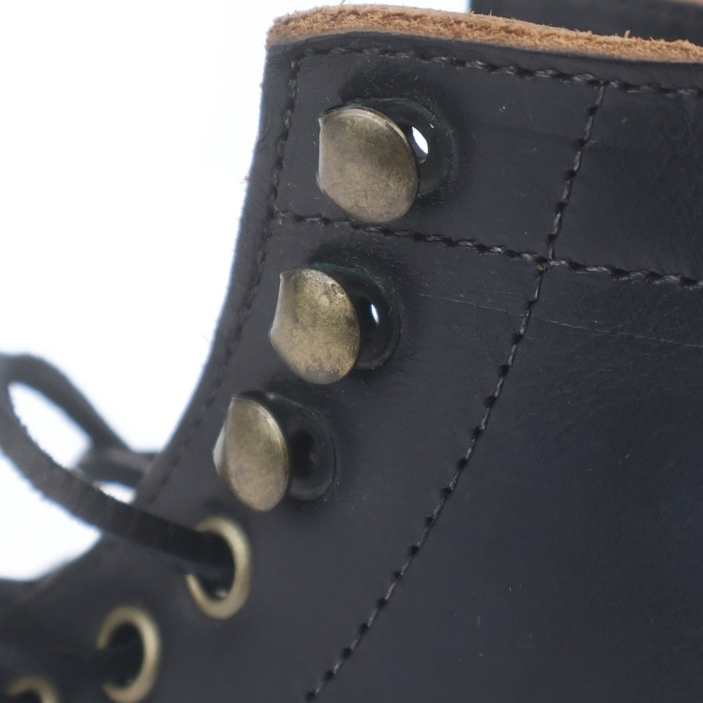 OAK STREET BOOTMAKERS(オークストリート ブーツメーカーズ) Cap-toe Trench Boot キャップトウ レザートレンチブーツ ブラック