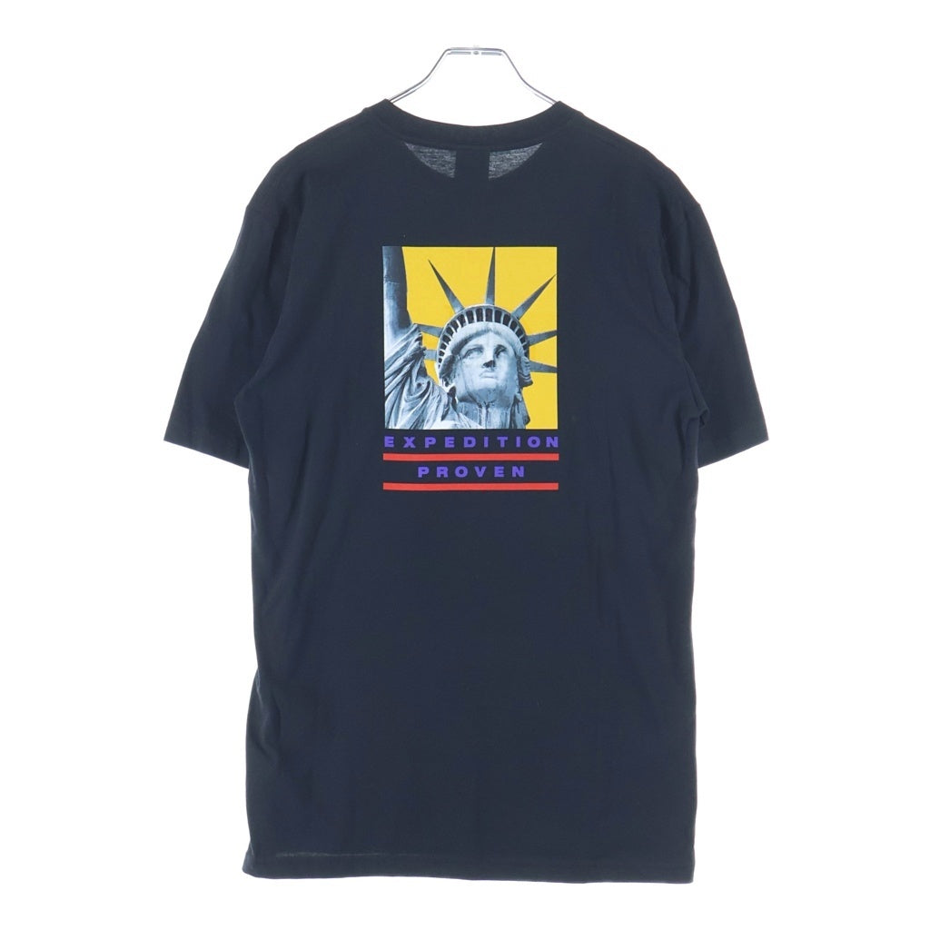 SUPREME(シュプリーム) Statue Of Liberty TEE 胸ロゴプリント クルーネック半袖Tシャツカットソー ブラック