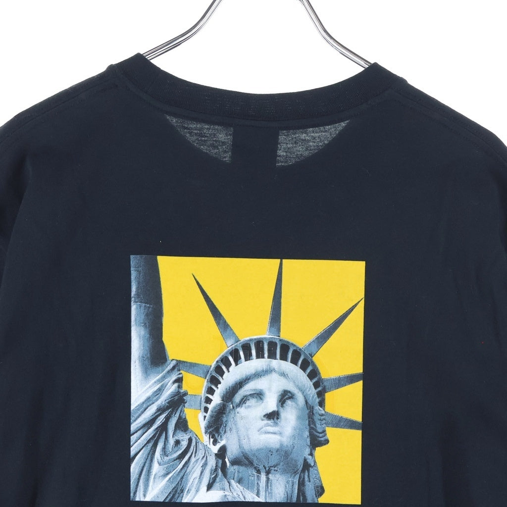 SUPREME(シュプリーム) Statue Of Liberty TEE 胸ロゴプリント クルーネック半袖Tシャツカットソー ブラック