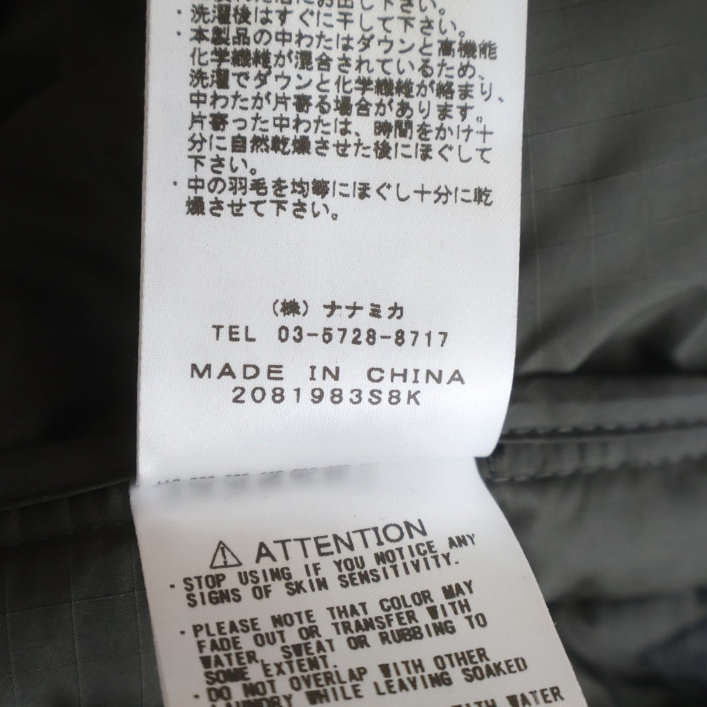THE NORTH FACE PURPLE LABEL(ノースフェイスパープルレーベル) Corduroy Down Vest ロゴ刺繍 コーデュロイダウンベスト ブラック ND2559N