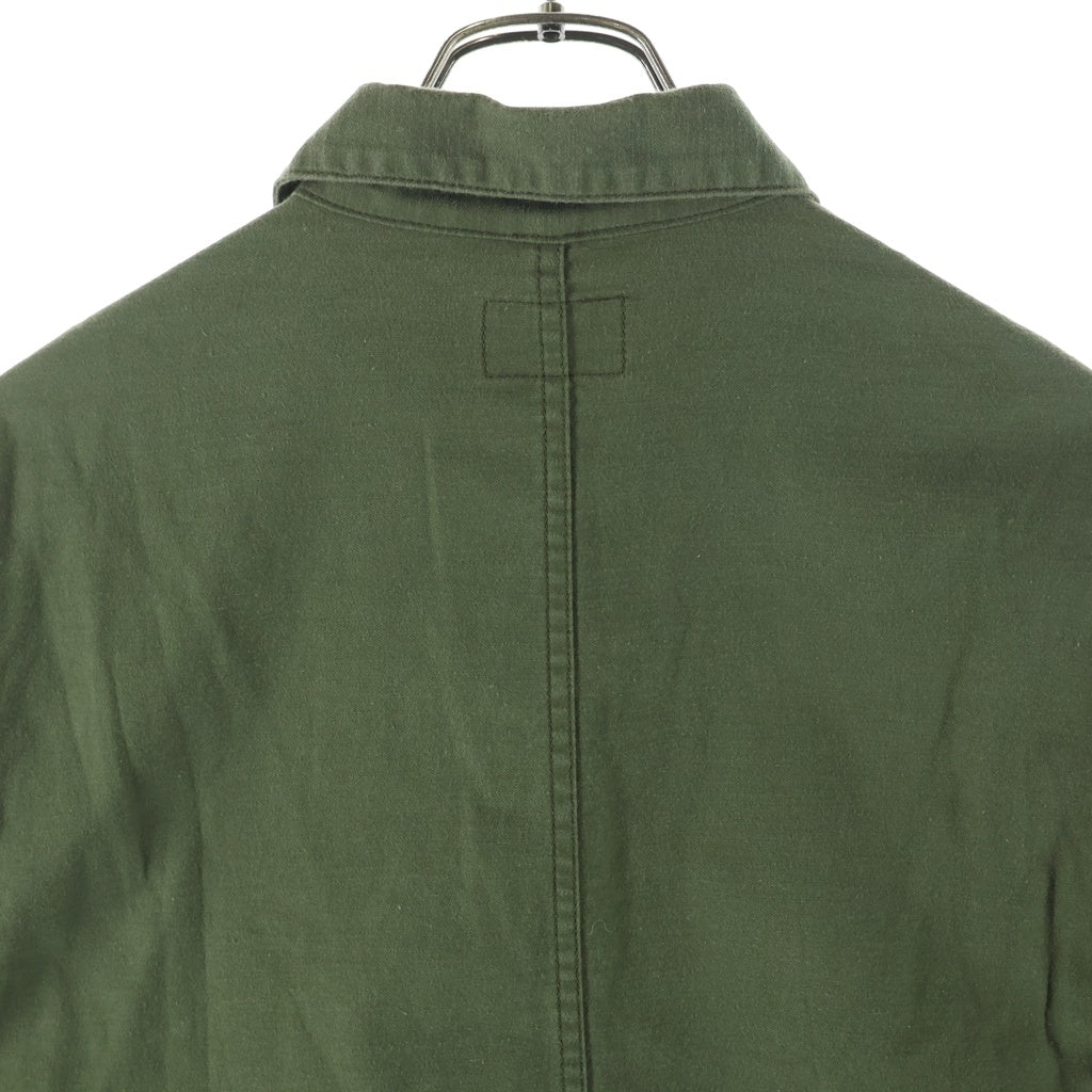 WTAPS(ダブルタップス) 17SS BUDS LS/SHIRT ロゴ刺繍 コットンミリタリーシャツ カーキ 171WVDT-SHM01