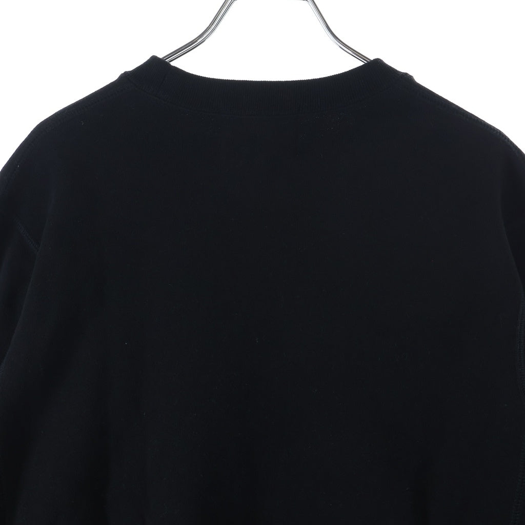 A BATHING APE(アベイシングエイプ) 19SS ×NEIGHBORHOOD Skull Crewneck ×ネイバーフッド フロントロゴプリント クルーネック長袖スウェット ブラック 001SWE731908X