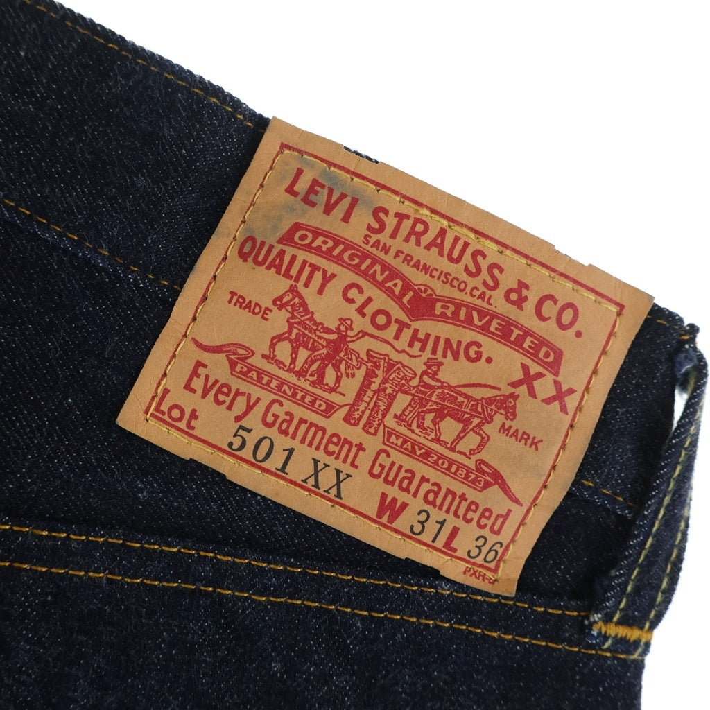 Levi's VINTAGE CLOTHING(リーバイス ビンテージ クロージング) 90S 1955復刻 501XX BIG E ボタンフライ ストレートデニムパンツ インディゴ 501-0003