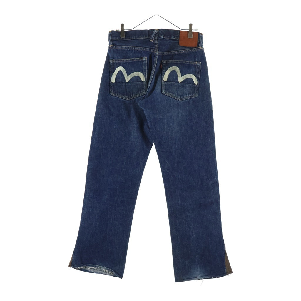 EVISU エビス 2000 No.2 カモメプリント ボタンフライ ストレートデニムパンツ インディゴ EVISU(エビス) 2000 No.2 カモメプリント ボタンフライ ストレート