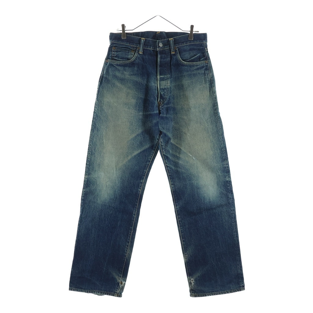 EVISU(エビス) 2001 No.2 カモメプリント ボタンフライ ストレートデニムパンツ インディゴ