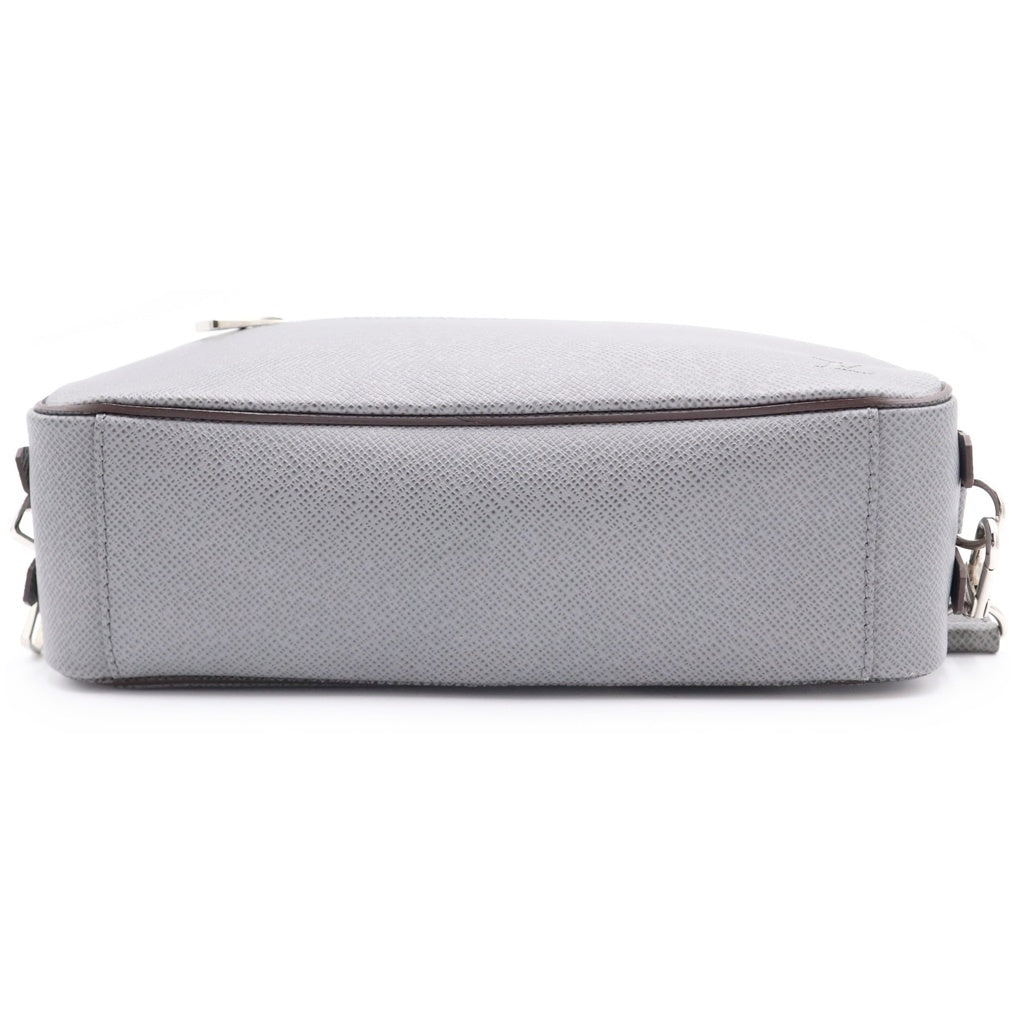 LOUIS VUITTON(ルイヴィトン) タイガ ポシェット カサイ LVロゴ レザーハンドバッグ クラッチバッグ グレー M33424 レディース