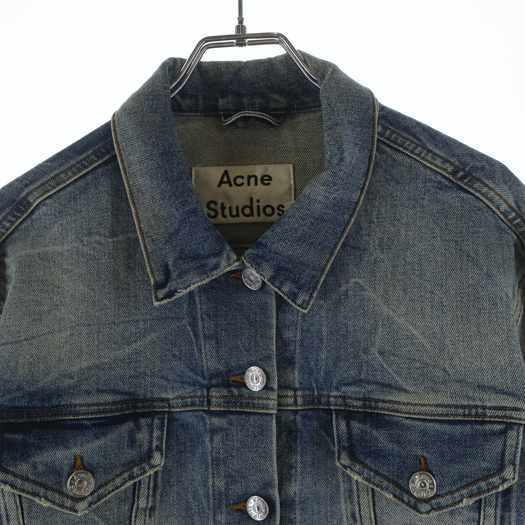 Acne Studios(アクネ ストゥディオズ) Denim Jacket ロゴパッチ デニムジャケット インディゴ TRAM FR LT VT AW15 レディース