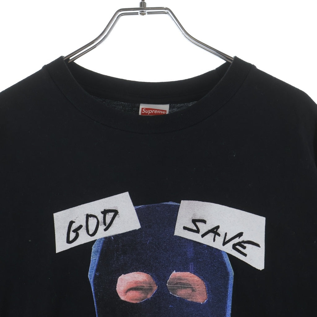 SUPREME(シュプリーム) 26SS God Save Us TEE フロントプリント クルーネック半袖Tシャツカットソー ブラック