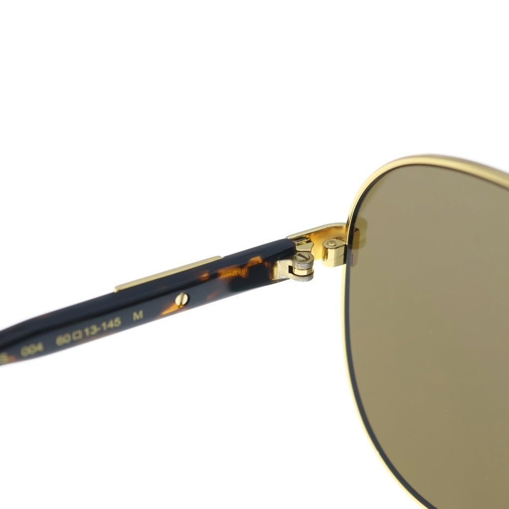 GUCCI(グッチ) サイドテンプルロゴ ウェリントンサングラス ゴールド GG1163S