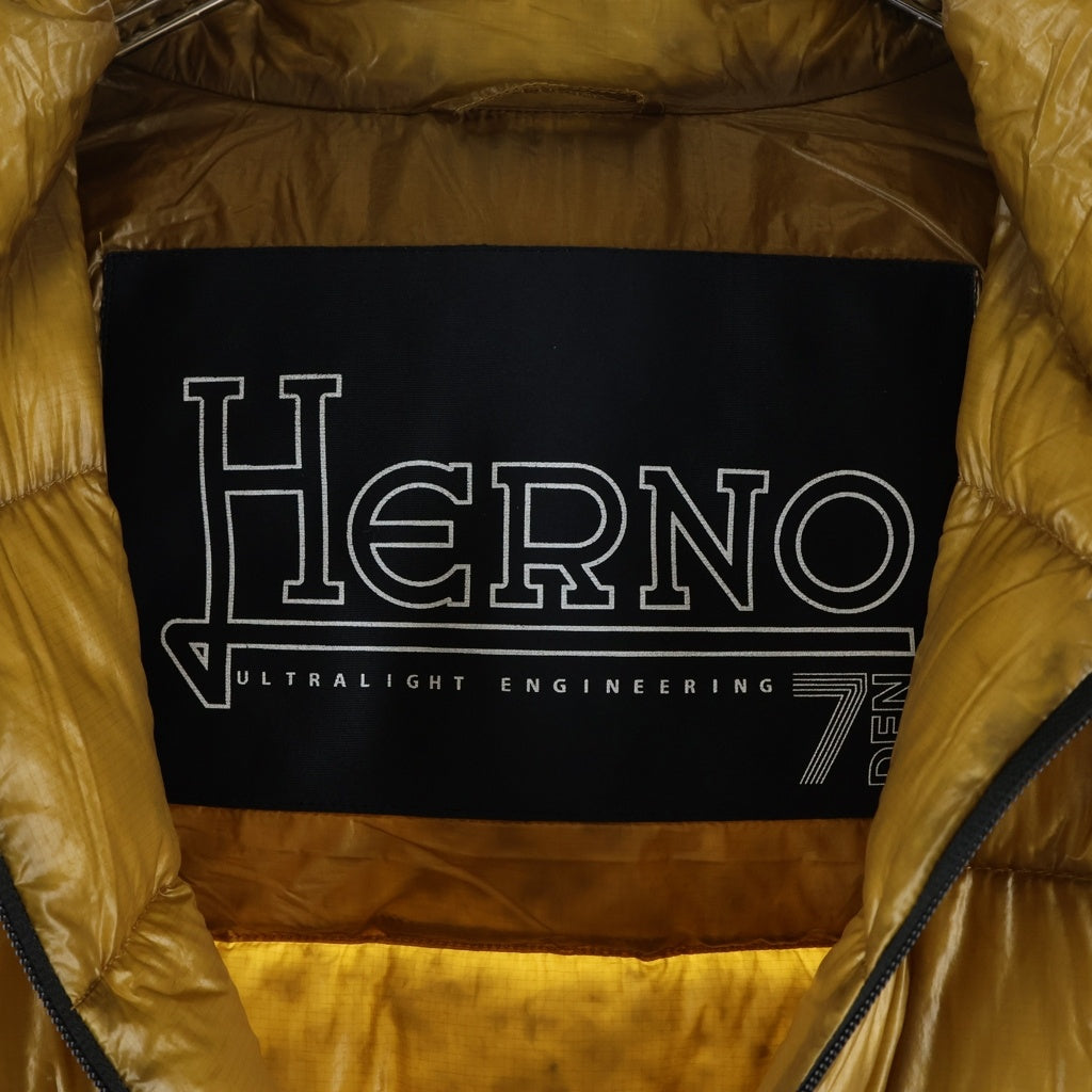 HERNO(ヘルノ) 7 DENIER セッテデニール フーデッドダウンジャケット ブラウン