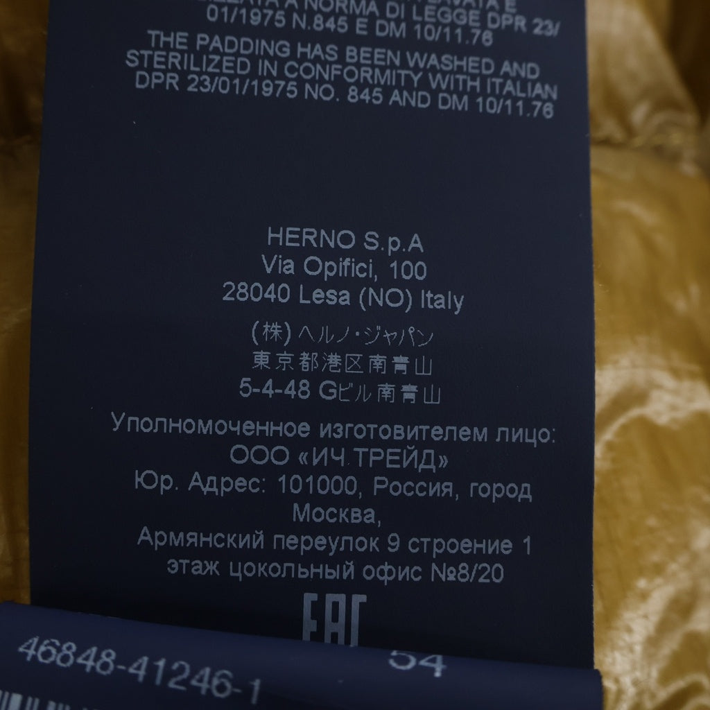 HERNO(ヘルノ) 7 DENIER セッテデニール フーデッドダウンジャケット ブラウン