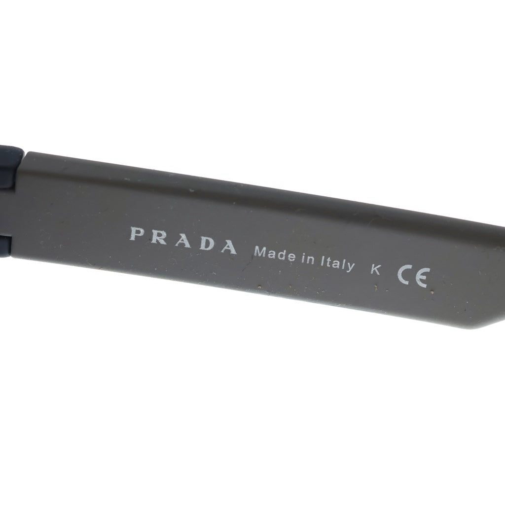 PRADA SPORT(プラダ スポーツ) Linea Rossa リネアロッサ ラバーテンプル ウェリントンサングラス グレー