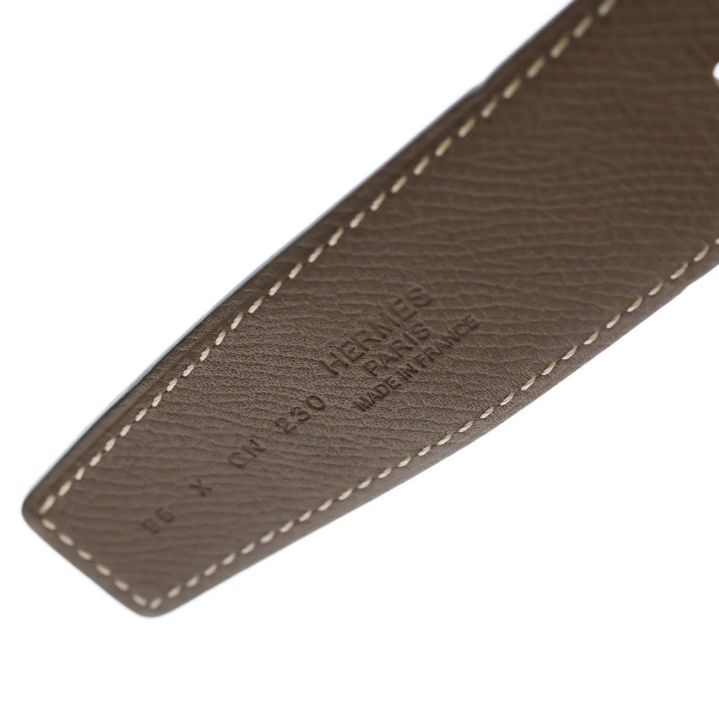 HERMES(エルメス) コンスタンスH Hロゴバックル リバーシブルベルト X刻印 ブラック/ブラウン