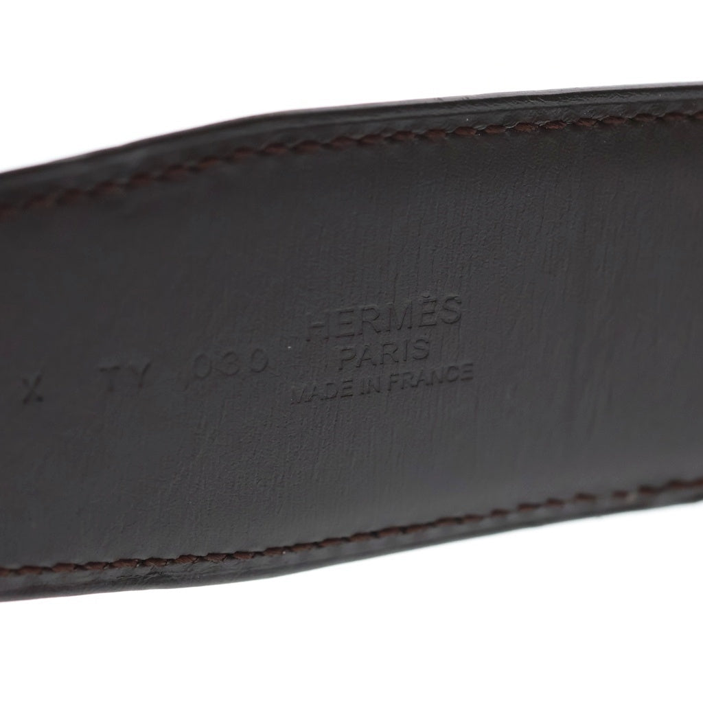 HERMES(エルメス) コンスタンスH リバーシブルレザーベルトキット X刻印 ブラック/ブラウン レディース