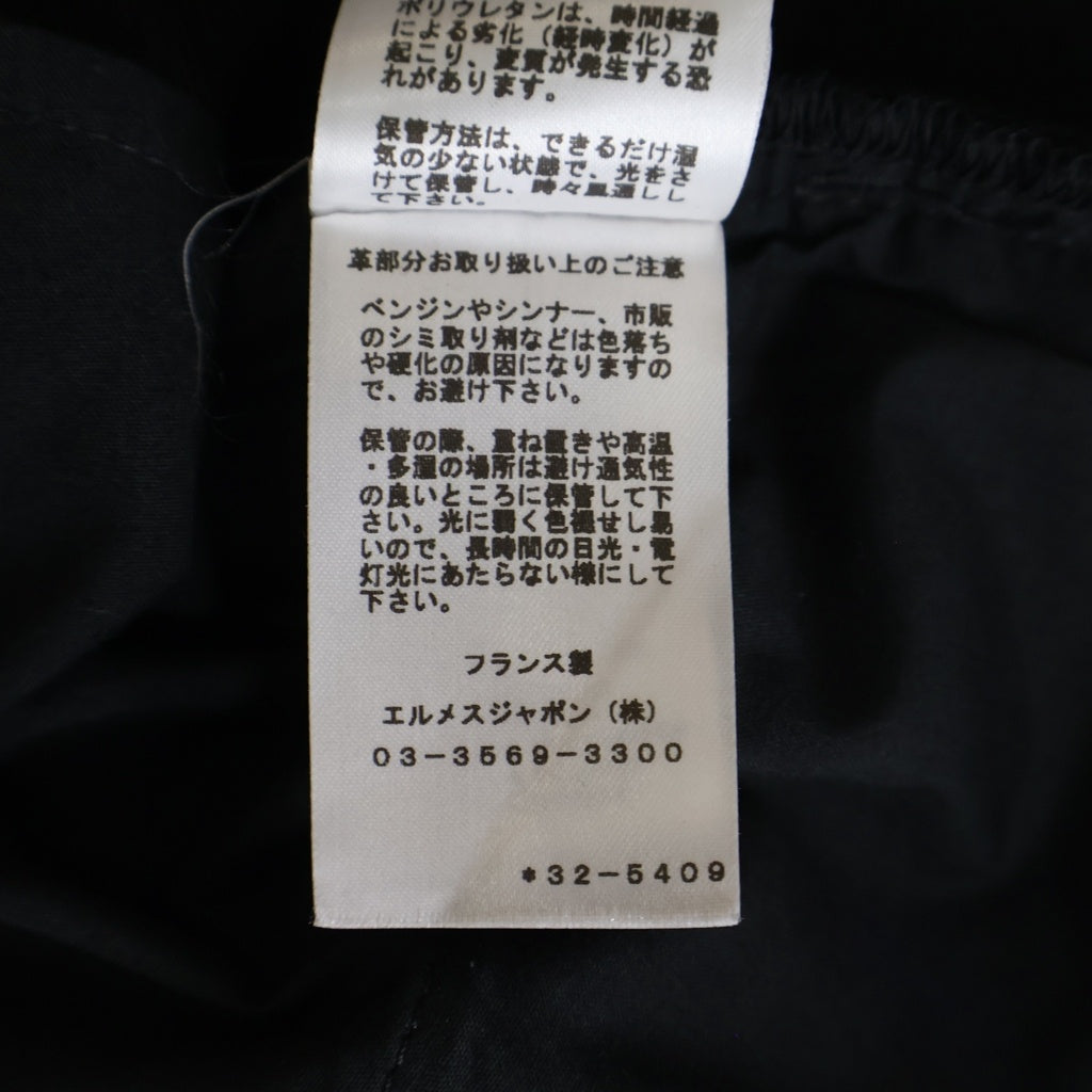 HERMES(エルメス) コットンセリエボタンフライデニムパンツ ブラック