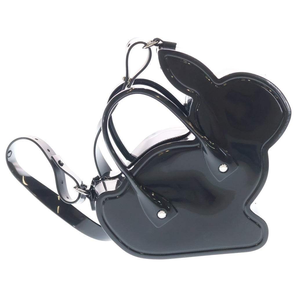 COMME DES GARCONS GIRL(コムデギャルソンガール) ×Mellisa Brack Rabbit Bag PVCうさぎハンドショルダーバッグ ブラック NP-K203-051-1-1 レディース