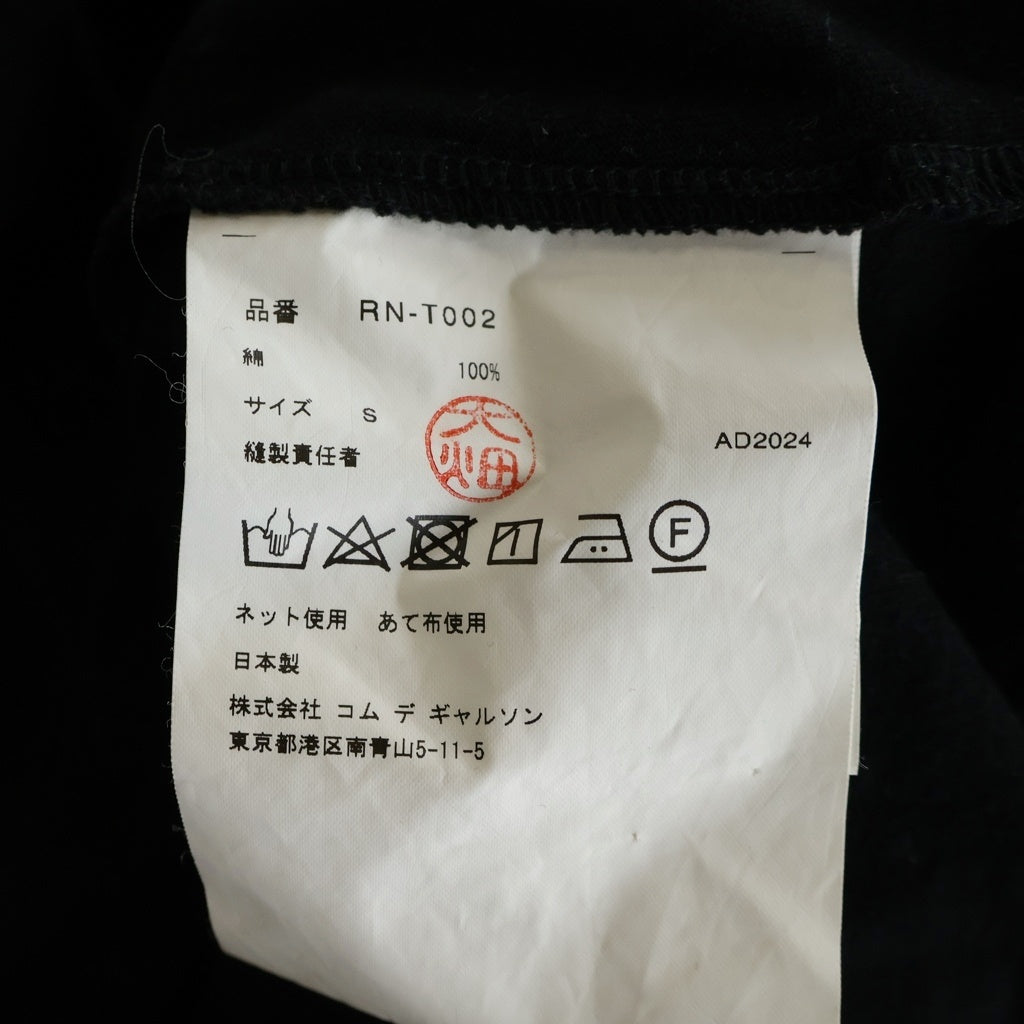 COMME des GARCONS COMME des GARCONS(コムデギャルソンコムデギャルソン) 24AW スパンコール装飾 クルーネック長袖Tシャツカットソー レディース ブラック RN-T002