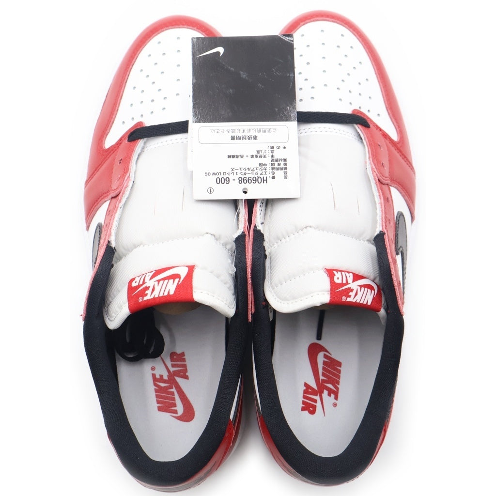 NIKE(ナイキ) Air Jordan 1 Retro Low OG Chicago エアジョーダン1 レトロ ロー OG シカゴ ローカットスニーカー US9/27cm レッド HQ6998-600