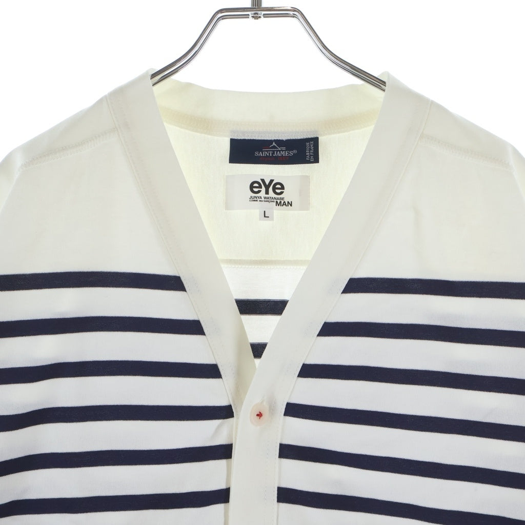 COMME des GARCONS(コムデギャルソン) 20SS ×Saint James ×セントジェームス ボーダーコットン長袖カーディガン WE-T901