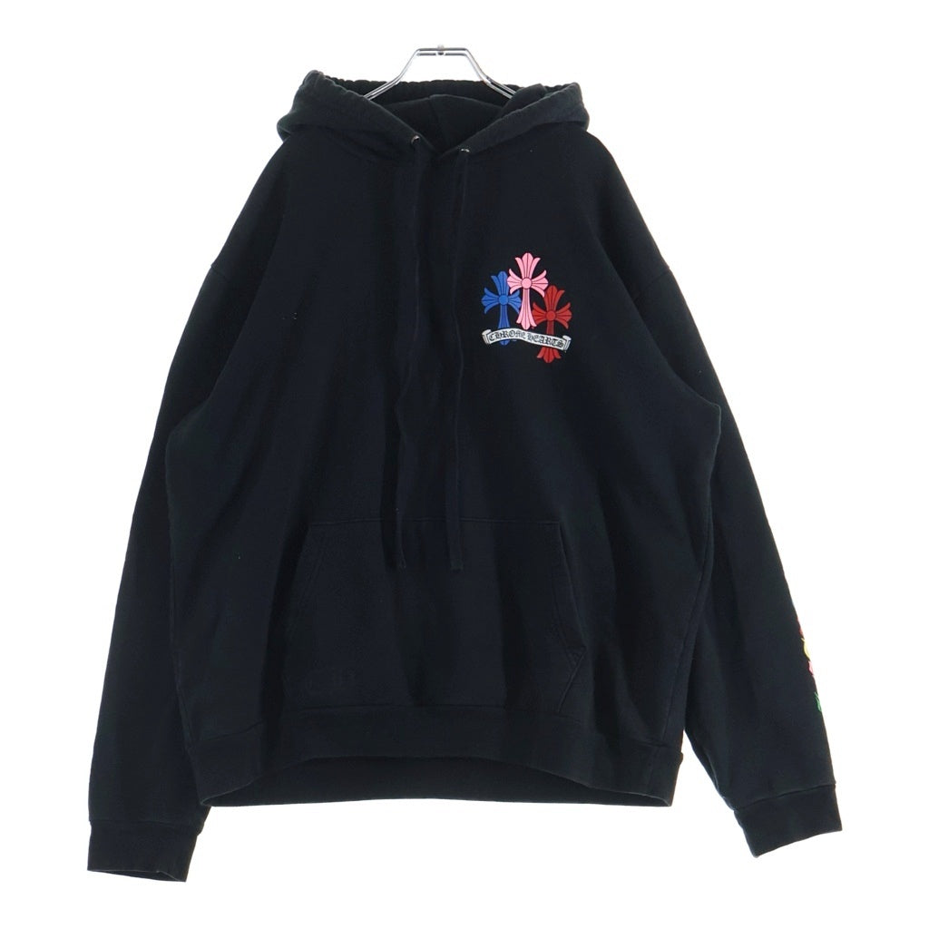 CHROME HEARTS(クロムハーツ) MLTCOL CEM CRS HD PLVR マルチセメタリー プルオーバーパーカー ブラック/マルチカラー