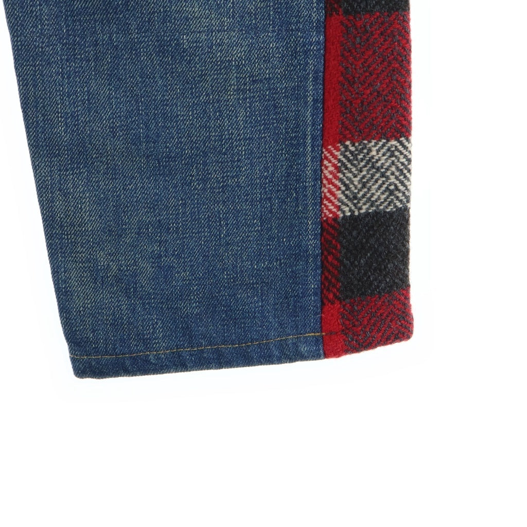 JUNYA WATANABE COMME des GARCONS(ジュンヤワタナベ コムデギャルソン) 13AW 異素材切替 デニムチェックパンツ レディース マルチカラー JL-P007