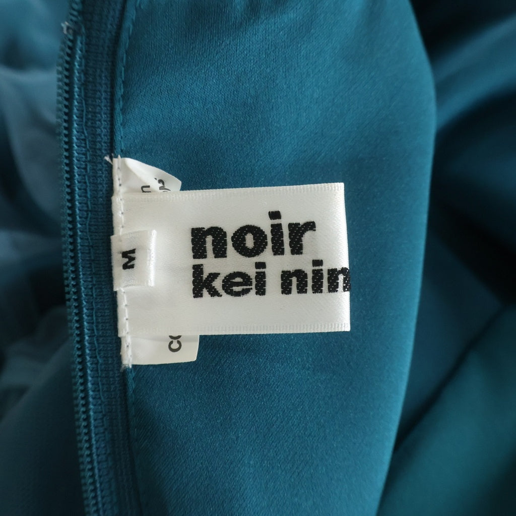 NOIR KEI NINOMIYA(ノワール ケイニノミヤ) 23SS シャーリングフリル ノースリーブワンピース レディース グリーン 3K-B006
