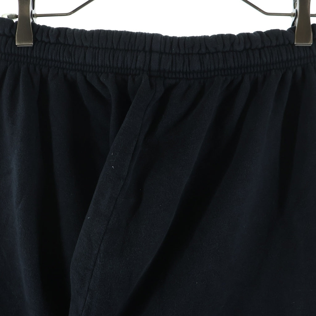 CHROME HEARTS(クロムハーツ) SWTSHRT PANTS フロントスクロールラベル 再度ロゴプリント スウェットパンツ ブラック