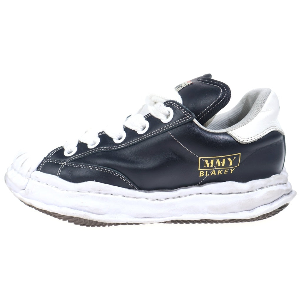 MIHARA YASUHIRO(ミハラヤスヒロ) BLAKEY PUFFER LOW ブレイキー パッファーレザーローカットスニーカー ブラック A12FW723