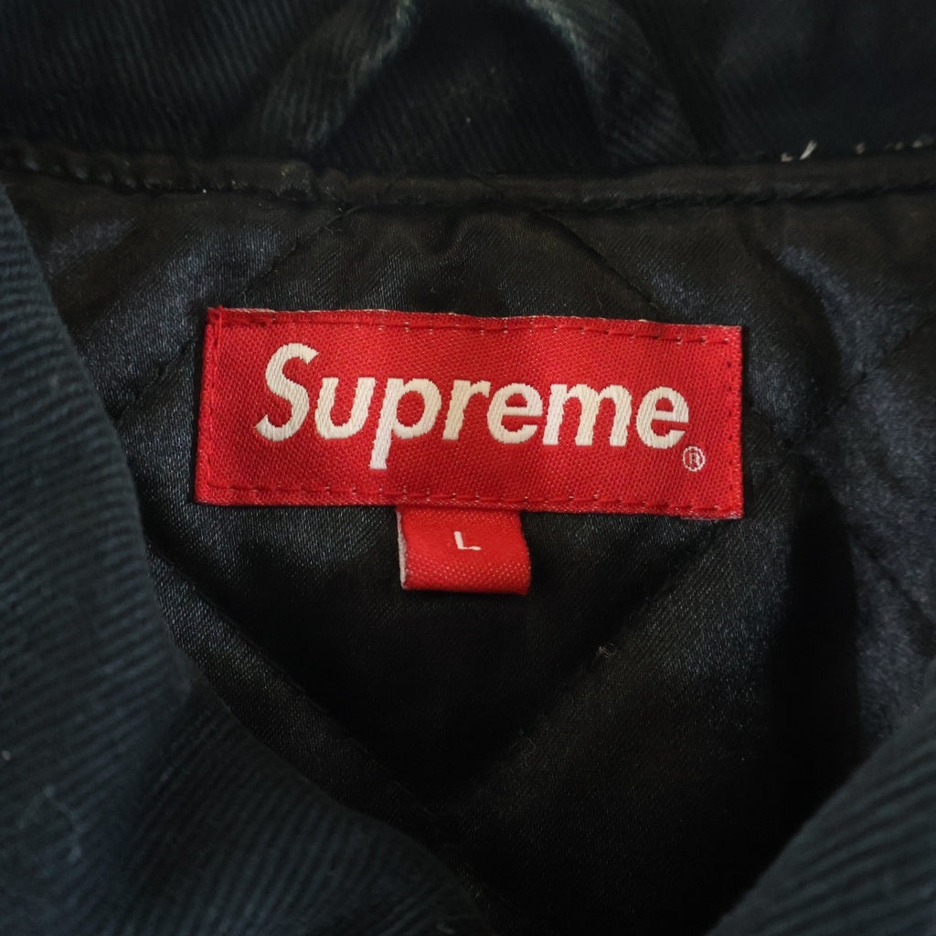 SUPREME(シュプリーム) 21AW ×MITCHELL&NESS ×Skittles ×ミッチェルアンドネス ×スキットルズ ロゴ刺繍パッチ 中綿バーシティージャケット マルチカラー