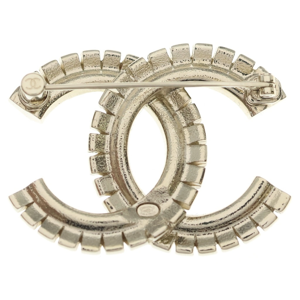 CHANEL(シャネル) ココマーク ラインストーン ブローチ ゴールド ABC335 B15468 レディース