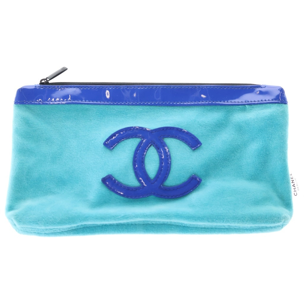 CHANEL(シャネル) ココマーク ノベルティ ポーチ ブルー レディース