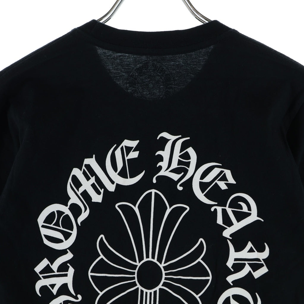 CHROME HEARTS(クロムハーツ) Neck Logo S/S TEE CHクロスプリント クルーネック半袖Tシャツカットソー ブラック