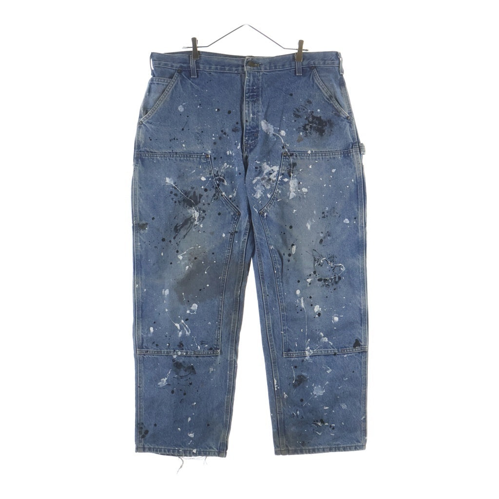 CARHARTT(カーハート) Double Knee Denim Work Pants ダブルニー ジップフライ ペインテッド デニムパンツ インディゴ