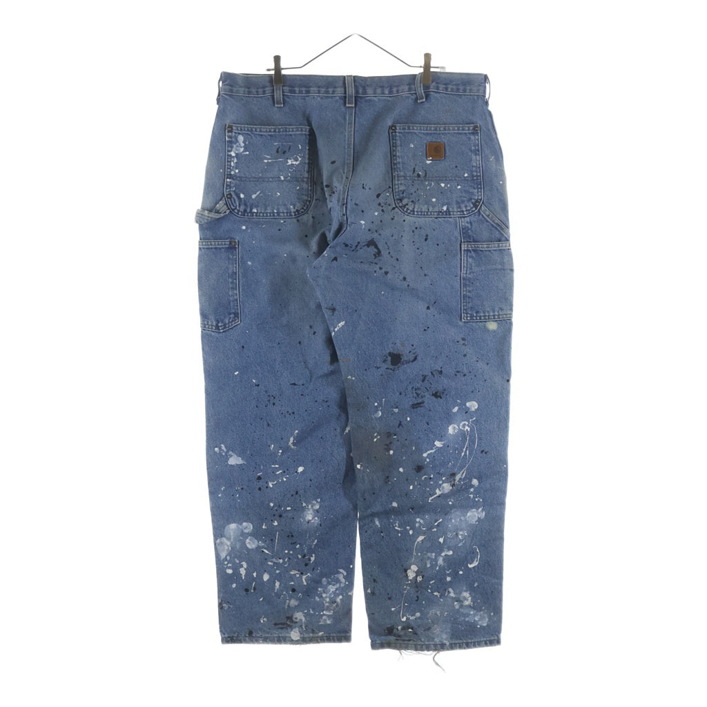CARHARTT(カーハート) Double Knee Denim Work Pants ダブルニー ジップフライ ペインテッド デニムパンツ インディゴ