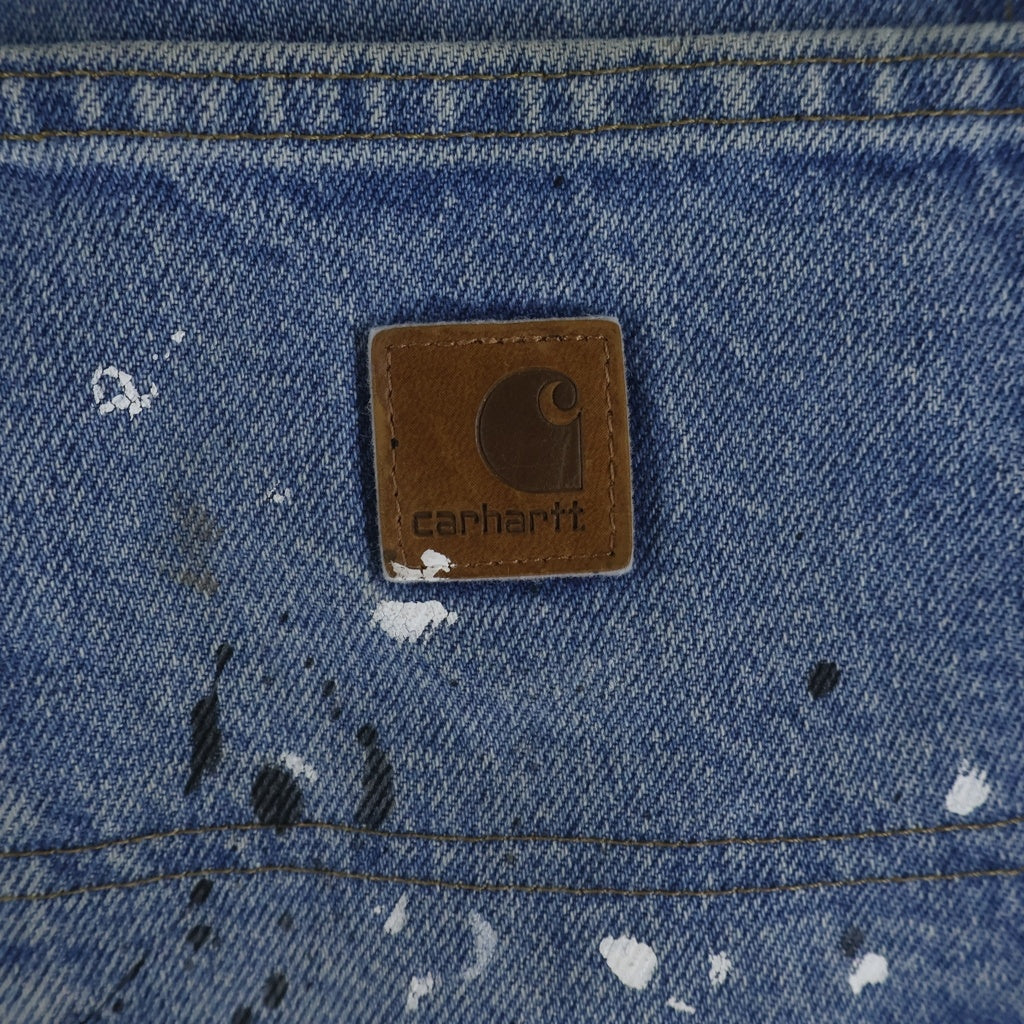 CARHARTT(カーハート) Double Knee Denim Work Pants ダブルニー ジップフライ ペインテッド デニムパンツ インディゴ