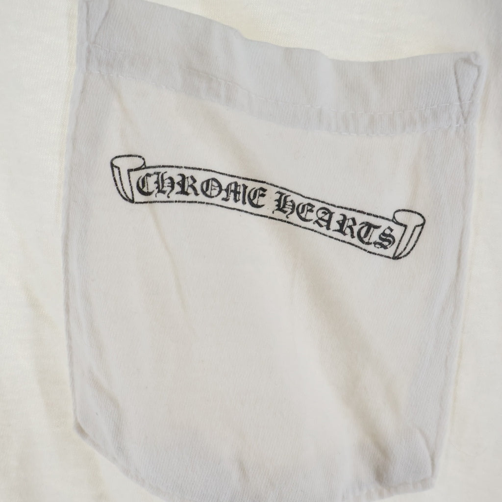 CHROME HEARTS(クロムハーツ) Back Arch Logo USA S/S TEE バックアーチロゴ クルーネック半袖Tシャツカットソー ホワイト