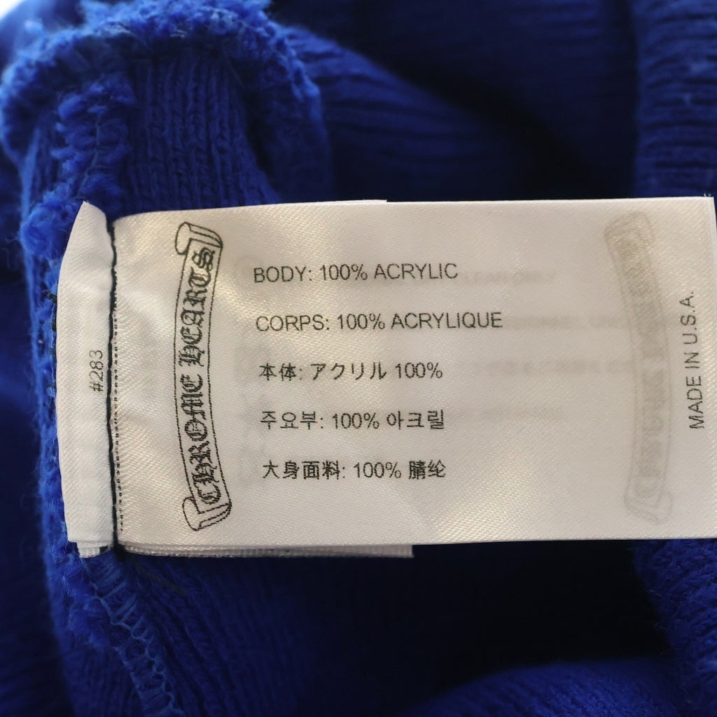 CHROME HEARTS(クロムハーツ) WOOL WATCH CAP CH PLUS ビーニー ニット帽 帽子 ブルー