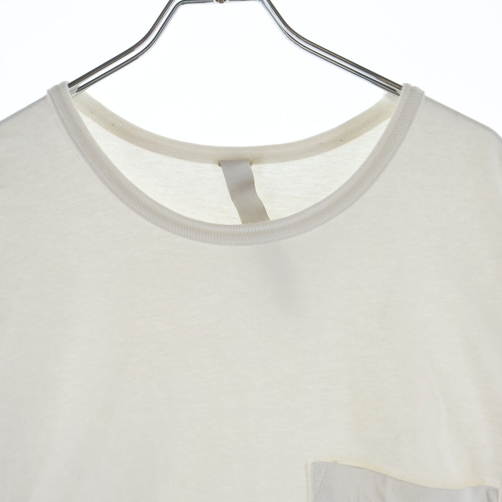 CHROME HEARTS(クロムハーツ) Y NOT S/S TEE フロントロゴ刺繍 袖CHクロス刺繍 クルーネック半袖Tシャツカットソー ホワイト