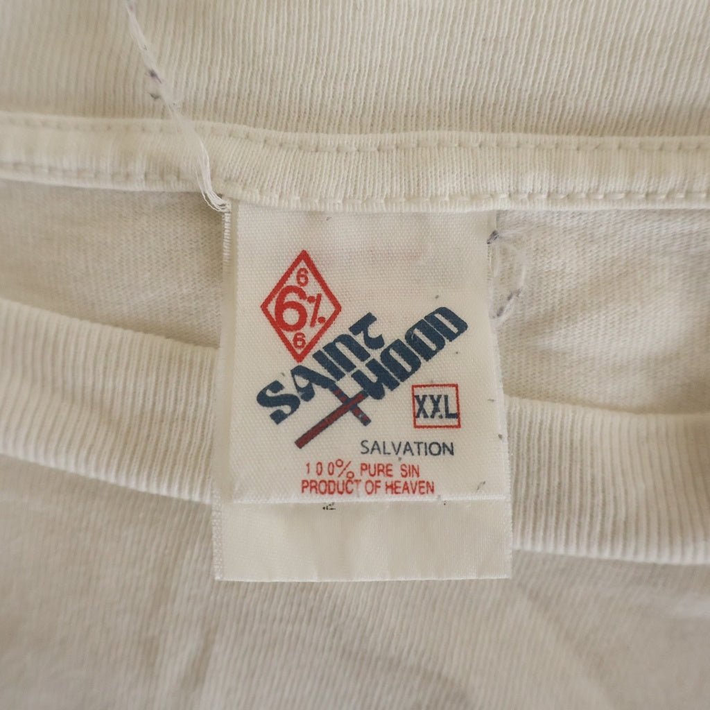 SAINT MICHAEL(セントマイケル) 23SS×NEIGHBORHOOD ETERNAL TEE ネイバーフッド エターナルプリント クルーネック半袖Tシャツカットソー ホワイト