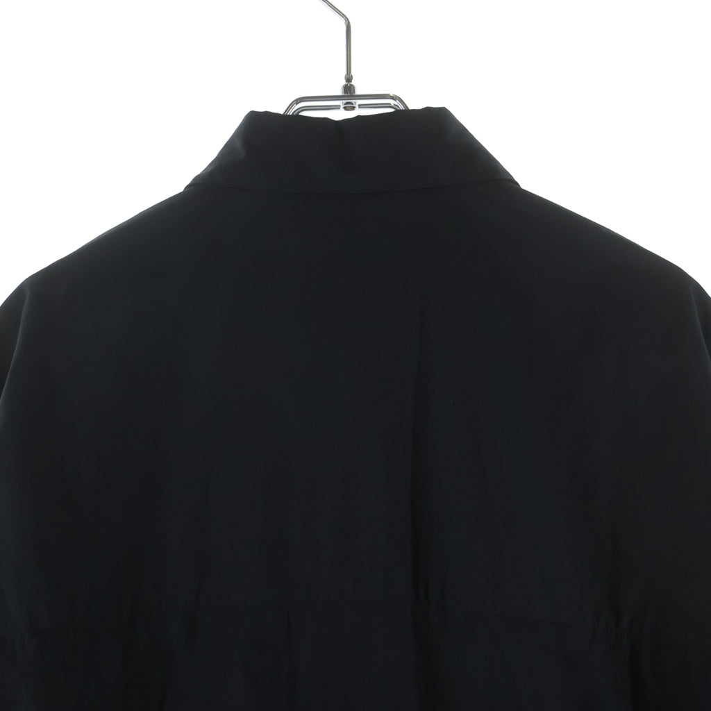 AMBUSH(アンブッシュ) ZIP UP COTTON SHIRT ロゴパッチ ジップアップ 長袖シャツ ブラック