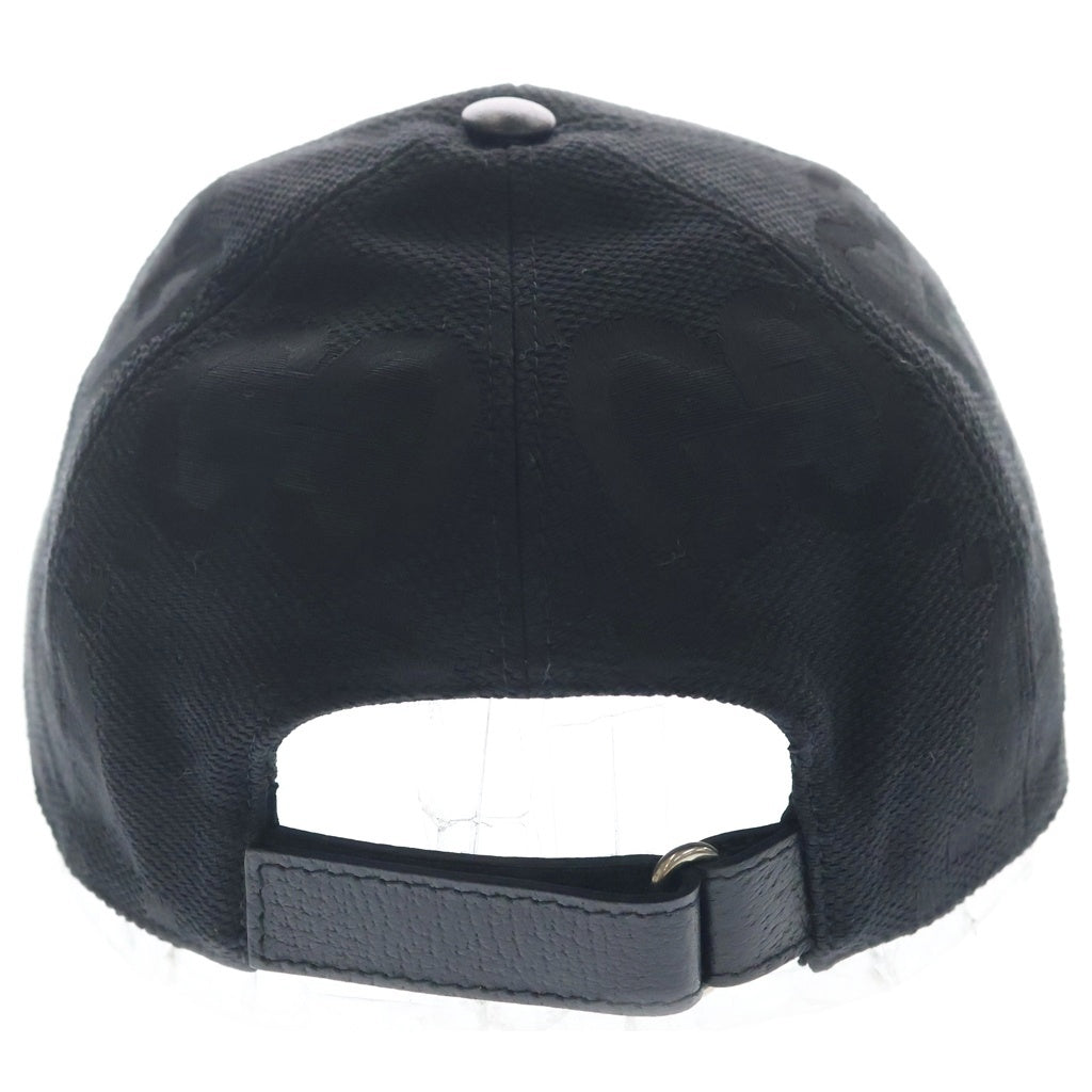 GUCCI(グッチ) ジャンボGG 総柄 ベースボールキャップ ブラック 727562