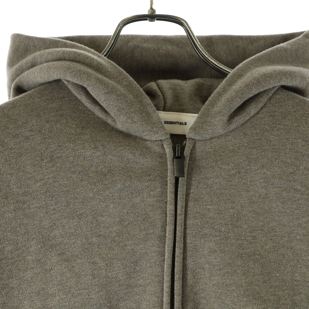FEAR OF GOD(フィアオブゴッド) バックラバーロゴ ジップアップ パーカー ベージュ