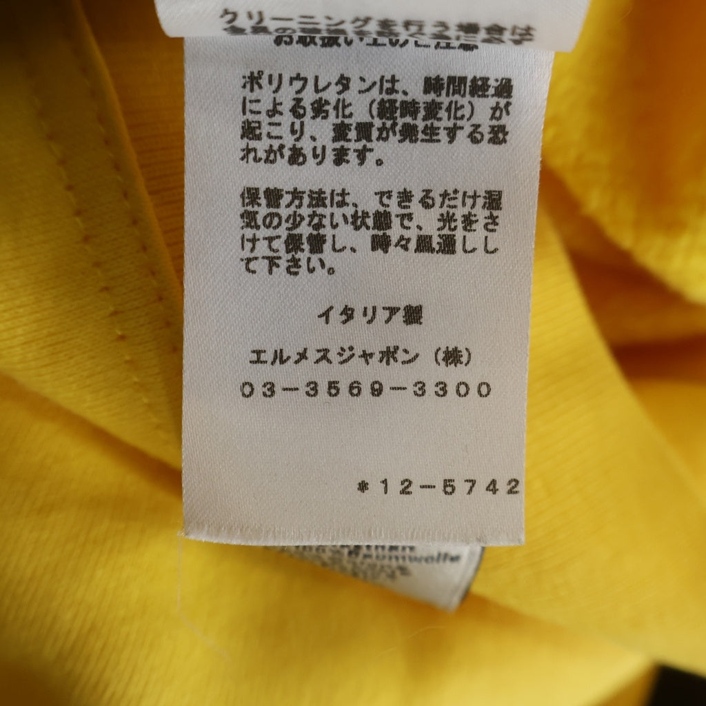 HERMES(エルメス) RUN H ランH サイドライン ジップアップ スウェットパーカー イエロー