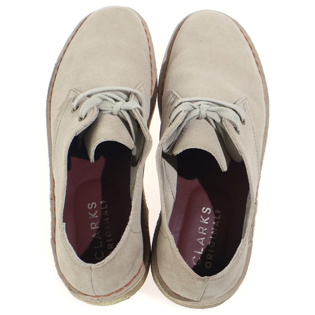 Clarks(クラークス) Desert Khan デザートカーン スウェード ローカットスニーカー グレー 61301595