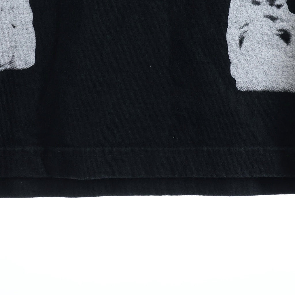 NO BRAND(ノーブランド) KANYE WEST DONDA 2 Layer L/S T-shirt フロントプリント クルーネック長袖レイヤードTシャツカットソー ブラック