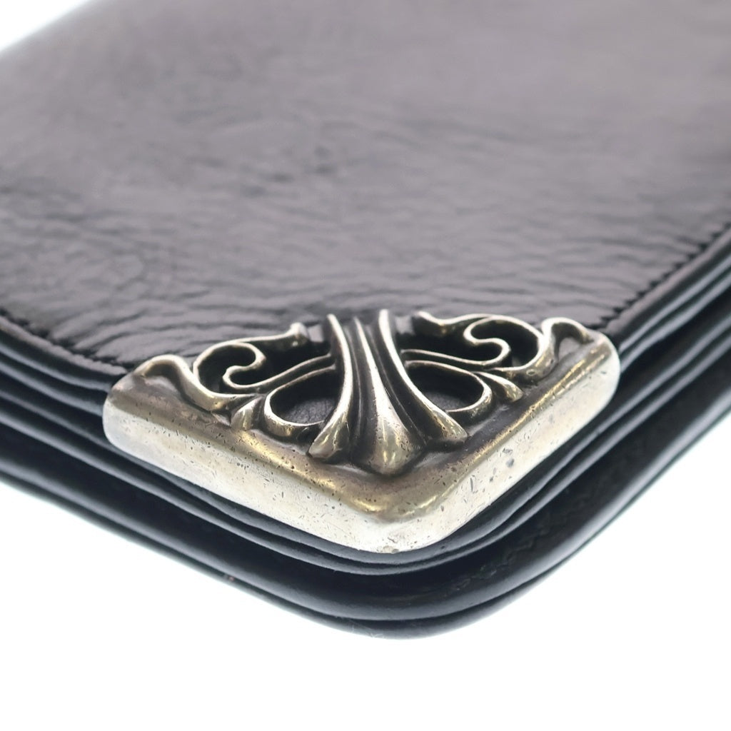 CHROME HEARTS(クロムハーツ) LNG SNGL FLD TIPS シングルフォールド レザーウォレット 財布 ブラック