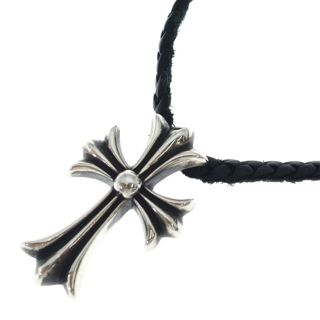 CHROME HEARTS(クロムハーツ) CH CRS SMLスモールCHクロス BC ボロチップブレイド ネックレス シルバー BCA220