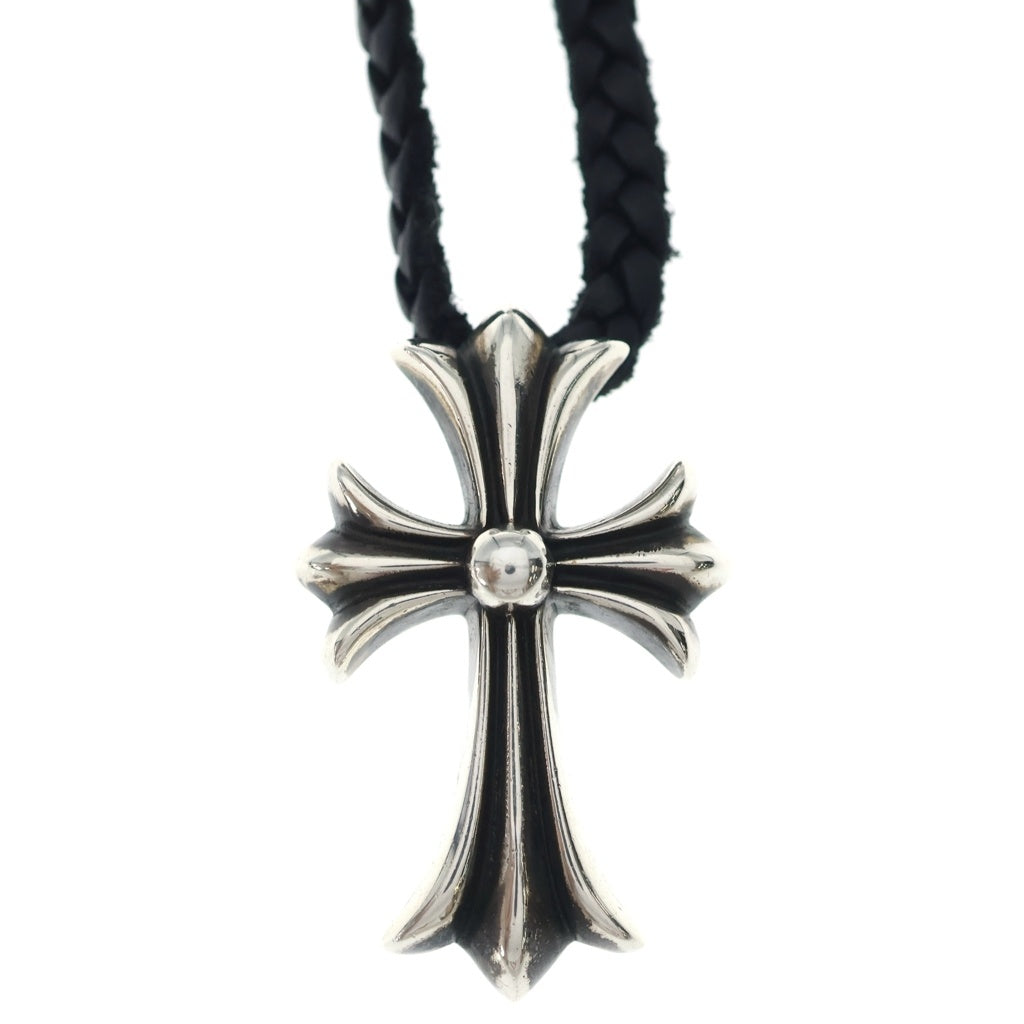 CHROME HEARTS(クロムハーツ) CH CRS SMLスモールCHクロス BC ボロチップブレイド ネックレス シルバー BCA220