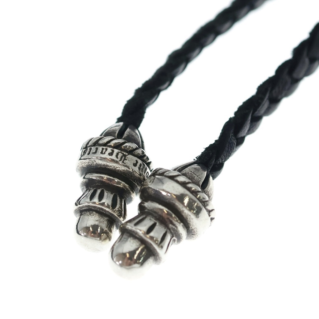 CHROME HEARTS(クロムハーツ) CH CRS SMLスモールCHクロス BC ボロチップブレイド ネックレス シルバー BCA220
