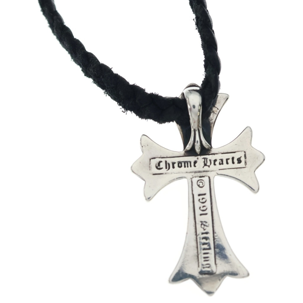 CHROME HEARTS(クロムハーツ) CH CRS SMLスモールCHクロス BC ボロチップブレイド ネックレス シルバー BCA220